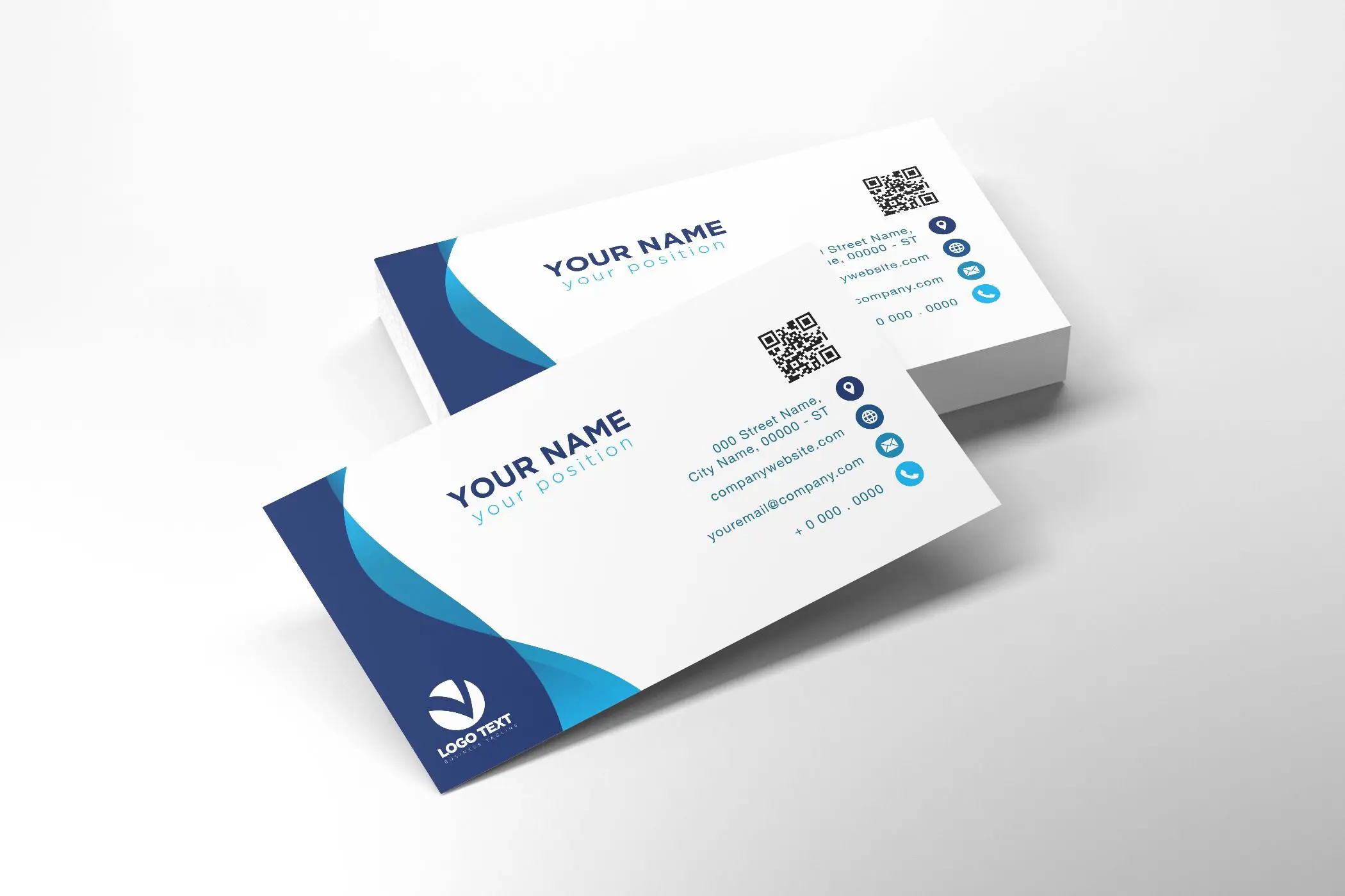 What goes on a business card?