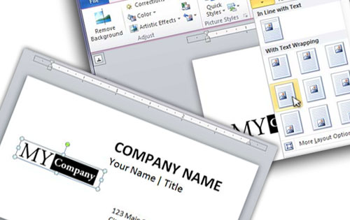 how to design a business card on microsoft word